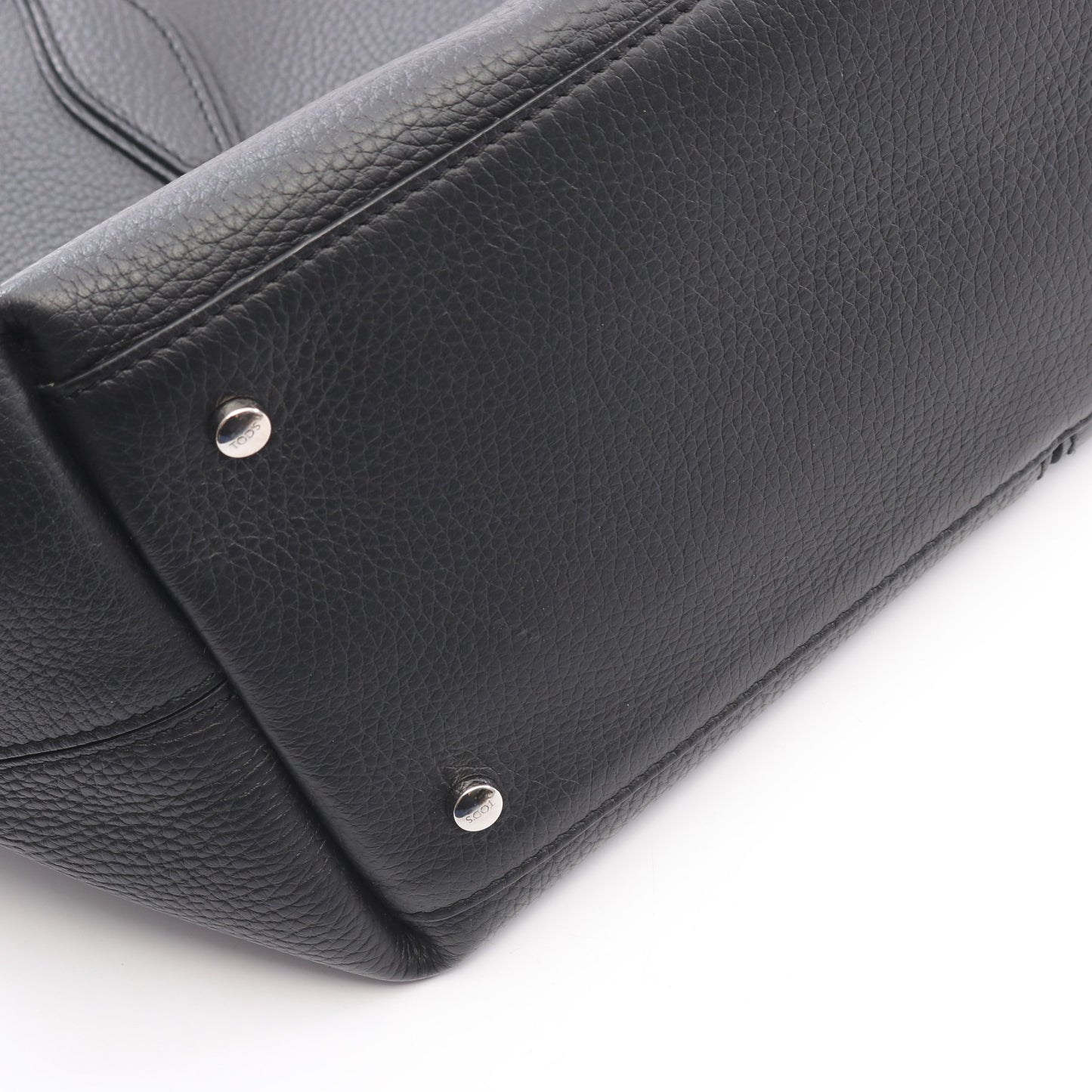 ANQ ショルダーバッグ トートバッグ レザー ブラック トッズ バッグ TOD'S