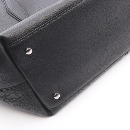 ANQ ショルダーバッグ トートバッグ レザー ブラック トッズ バッグ TOD'S