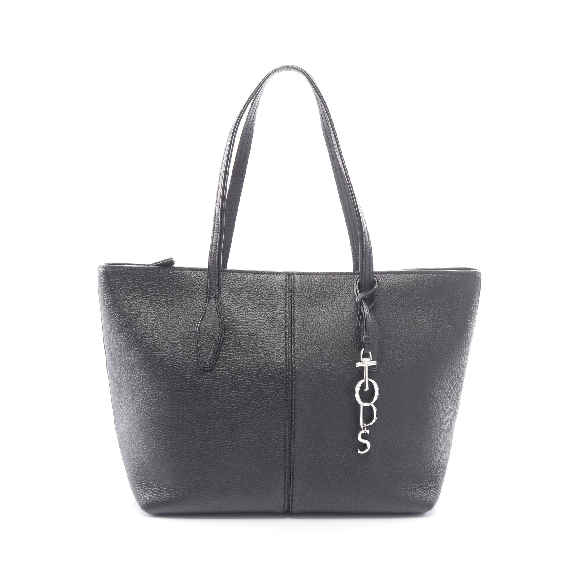 ANQ ショルダーバッグ トートバッグ レザー ブラック トッズ バッグ TOD'S