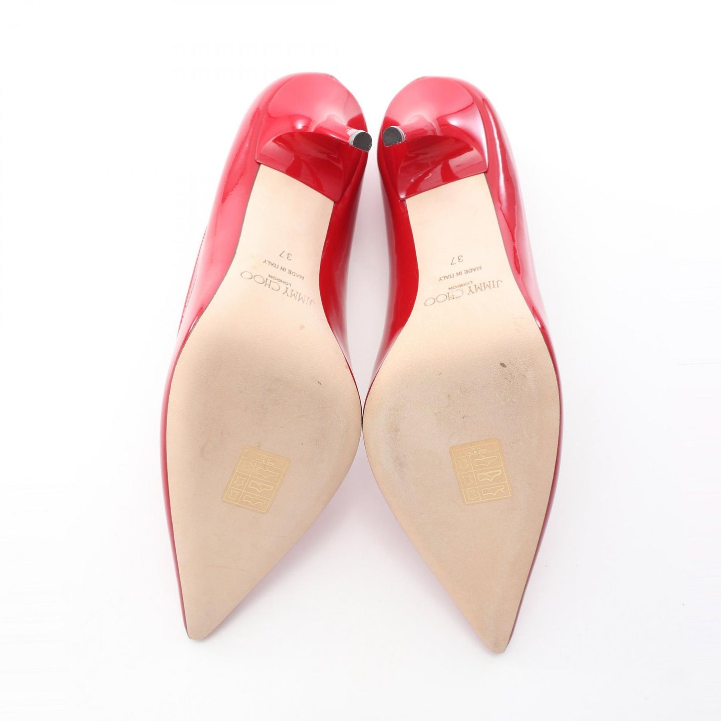 ABEL アベル パンプス エナメルレザー レッド ジミーチュウ シューズ JIMMY CHOO