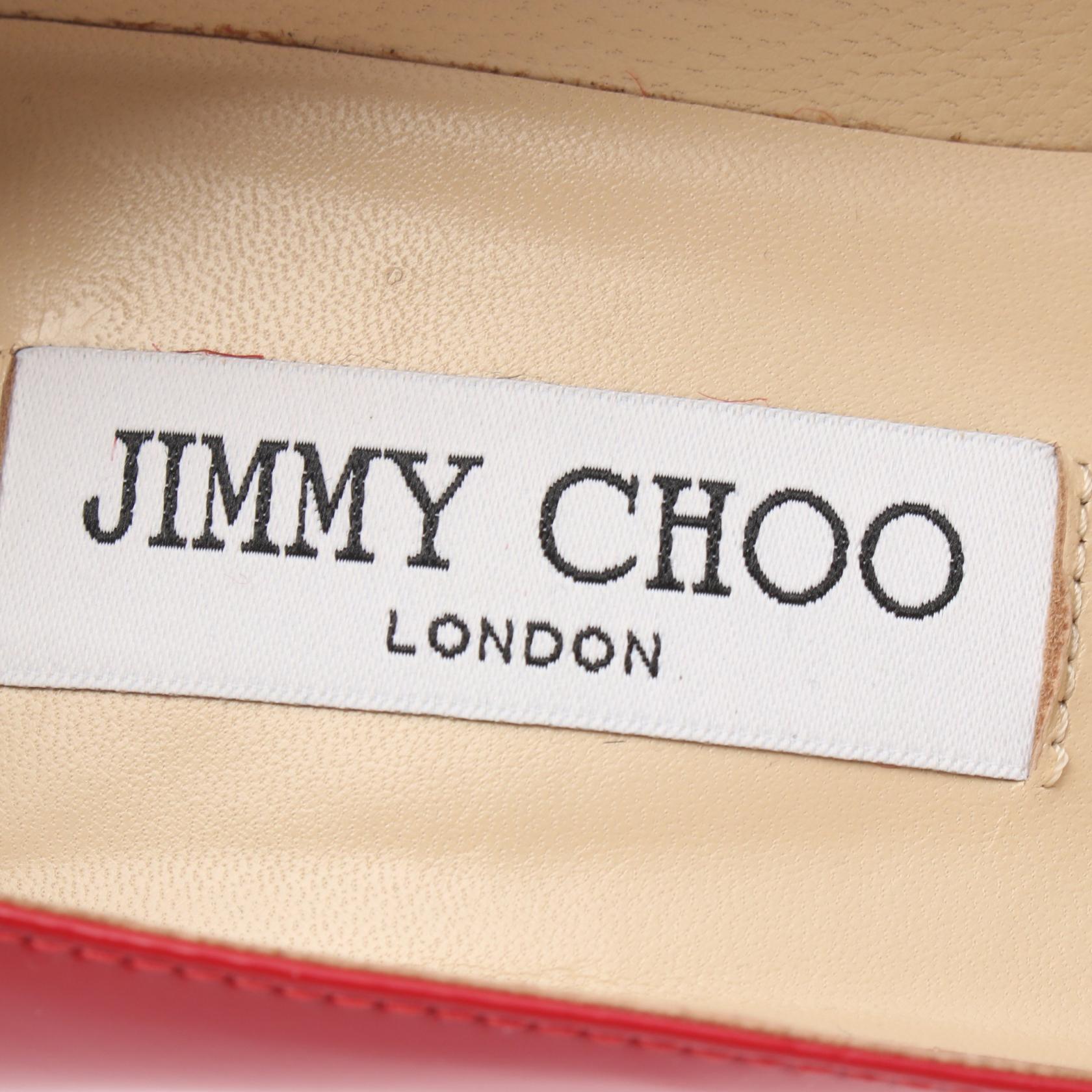 ABEL アベル パンプス エナメルレザー レッド ジミーチュウ シューズ JIMMY CHOO