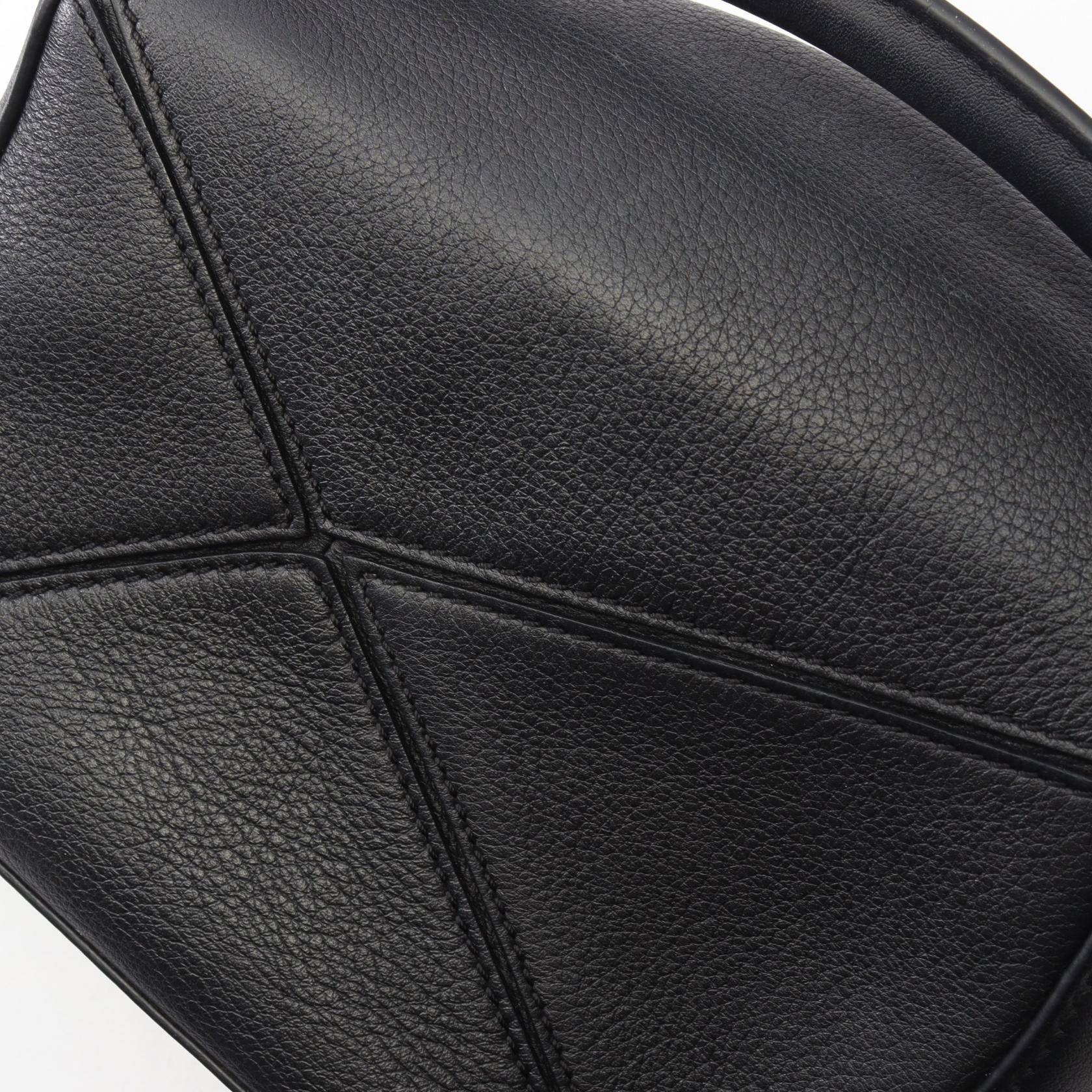 パズルバッグ ミニ 2WAY ハンドバッグ レザー ブラック ロエベ バッグ LOEWE