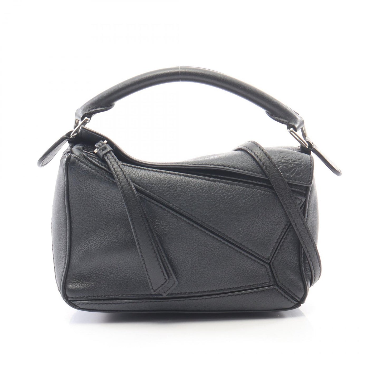 パズルバッグ ミニ 2WAY ハンドバッグ レザー ブラック ロエベ バッグ LOEWE