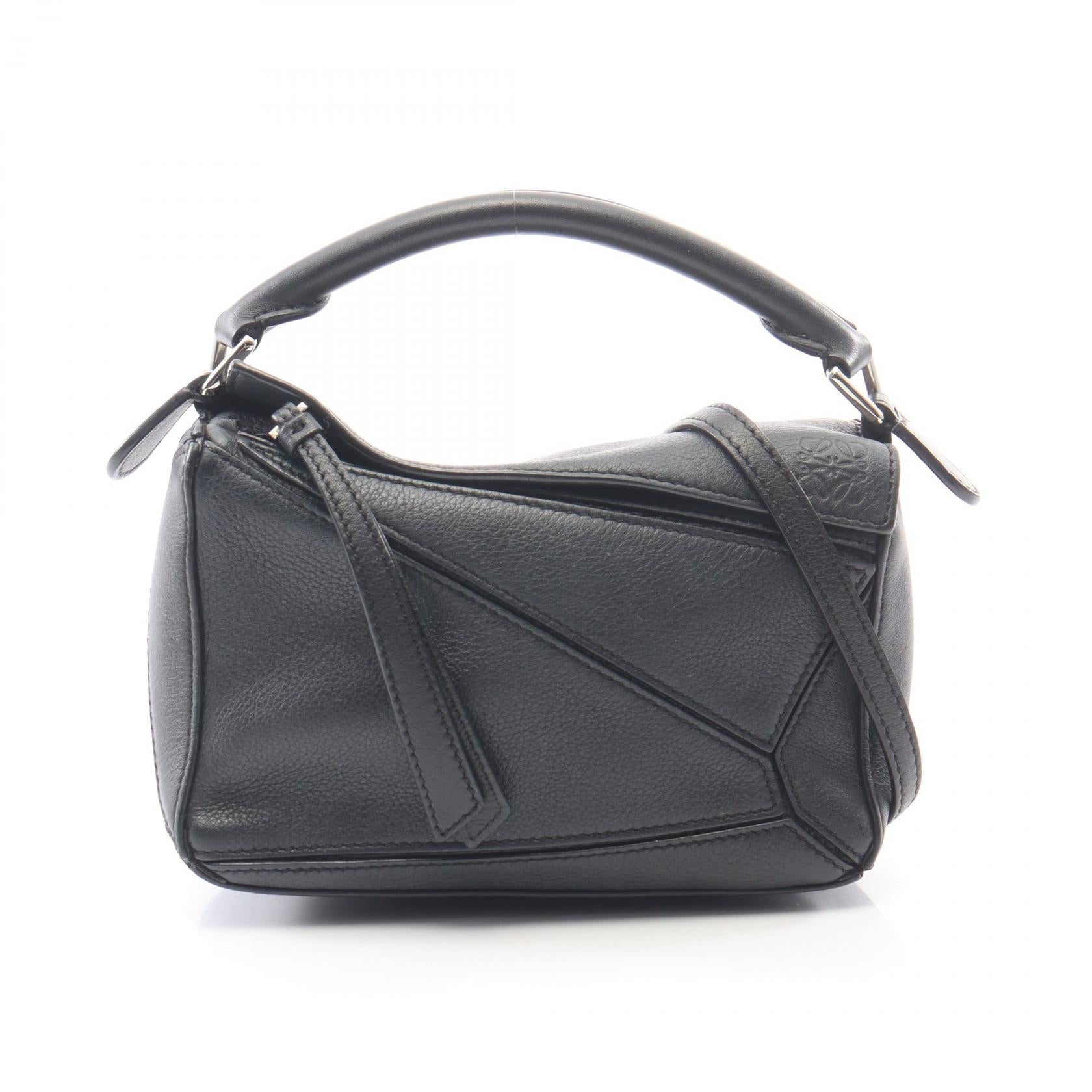 パズルバッグ ミニ 2WAY ハンドバッグ レザー ブラック ロエベ バッグ LOEWE