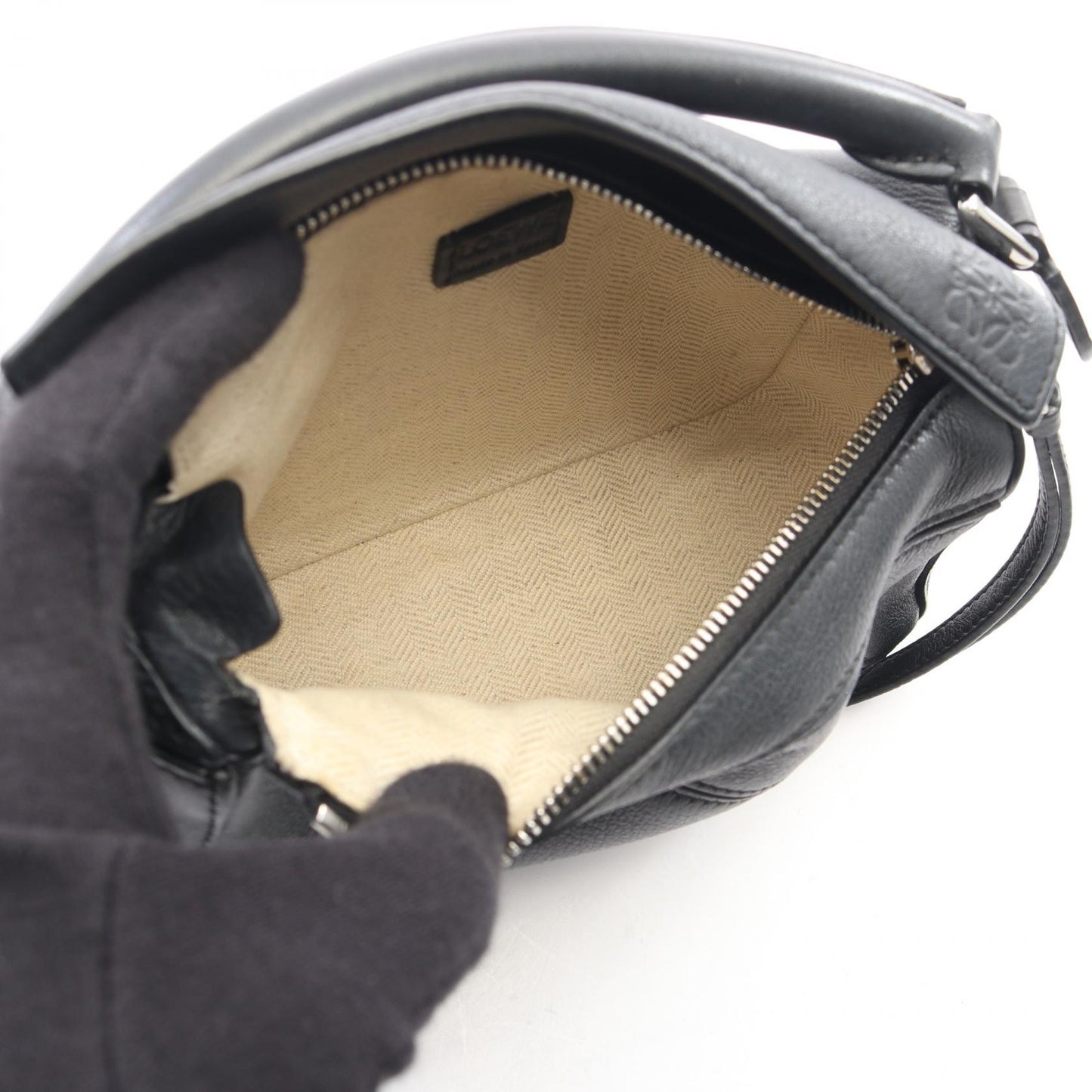 パズルバッグ ミニ 2WAY ハンドバッグ レザー ブラック ロエベ バッグ LOEWE