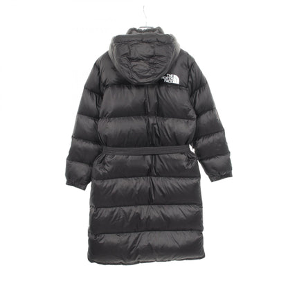 NUPTSE BELTED LONG PARKA フード付き ダウンコート ナイロン ブラック ザノースフェイス アウター THE NORTH FACE