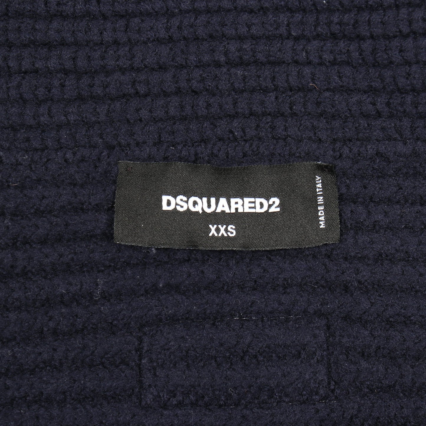 ケープ カーディガン ウール ネイビー ディースクエアード トップス DSQUARED2