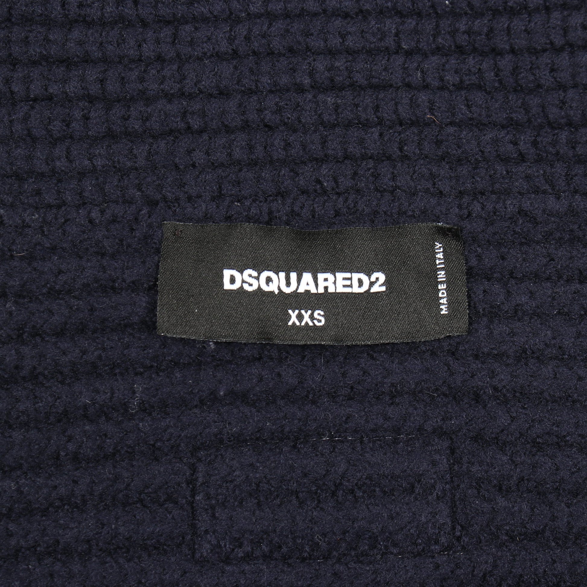 ケープ カーディガン ウール ネイビー ディースクエアード トップス DSQUARED2