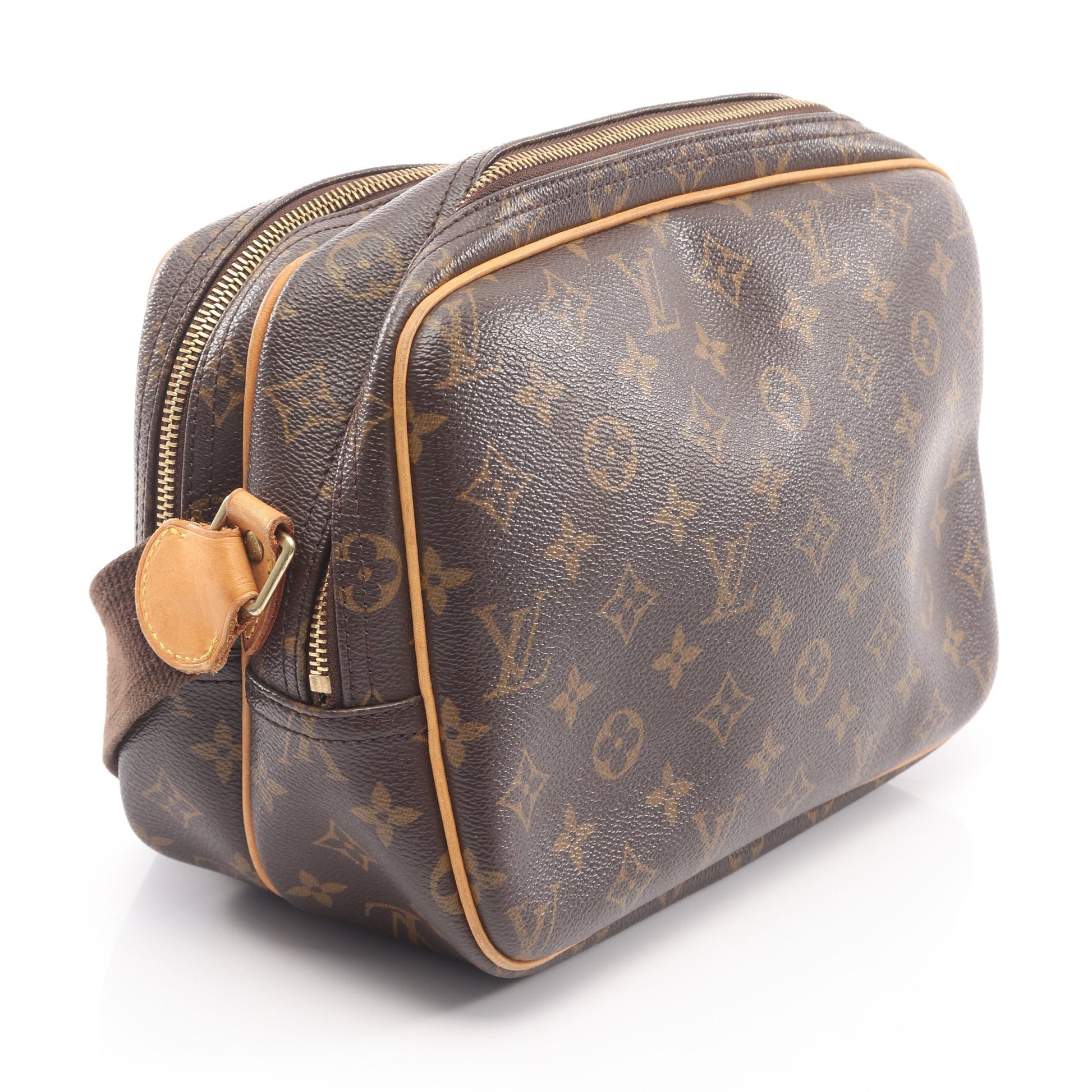 リポーターPM モノグラム ショルダーバッグ PVC レザー ブラウン ルイヴィトン バッグ LOUIS VUITTON