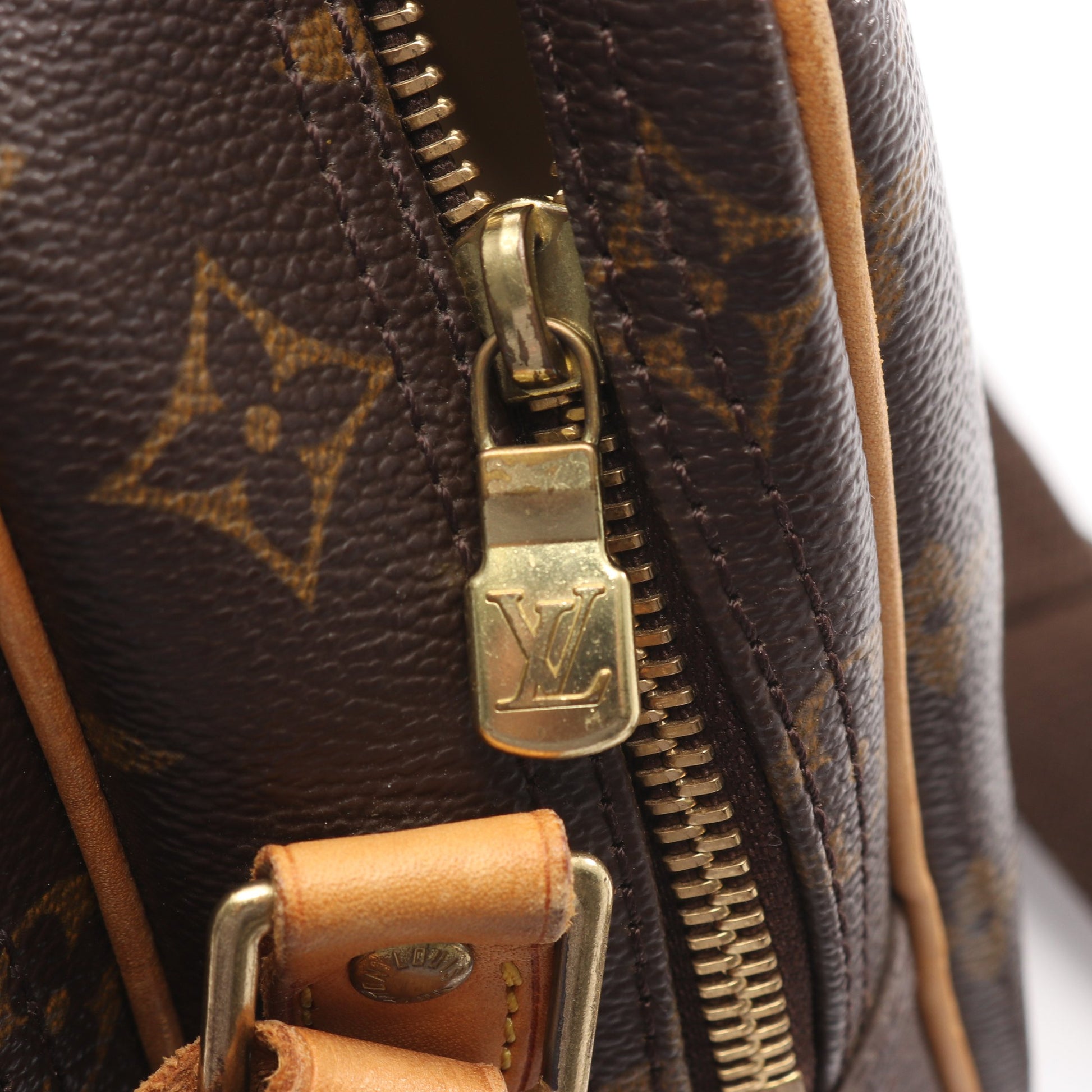 リポーターPM モノグラム ショルダーバッグ PVC レザー ブラウン ルイヴィトン バッグ LOUIS VUITTON