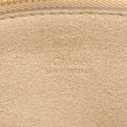 FAYE ミディアム ショルダーバッグ レザー スエード グレーベージュ クロエ バッグ Chloe