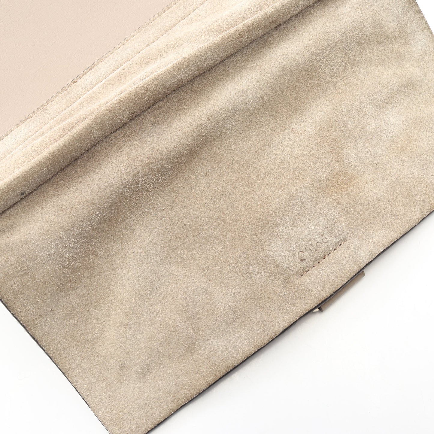 FAYE ミディアム ショルダーバッグ レザー スエード グレーベージュ クロエ バッグ Chloe