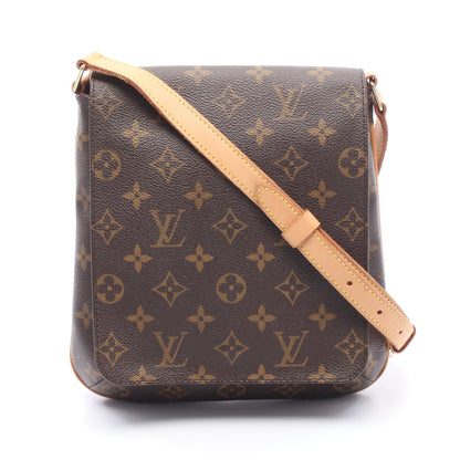 ミュゼットサルサ ロングストラップ モノグラム ショルダーバッグ PVC レザー ブラウン ルイヴィトン バッグ LOUIS VUITTON