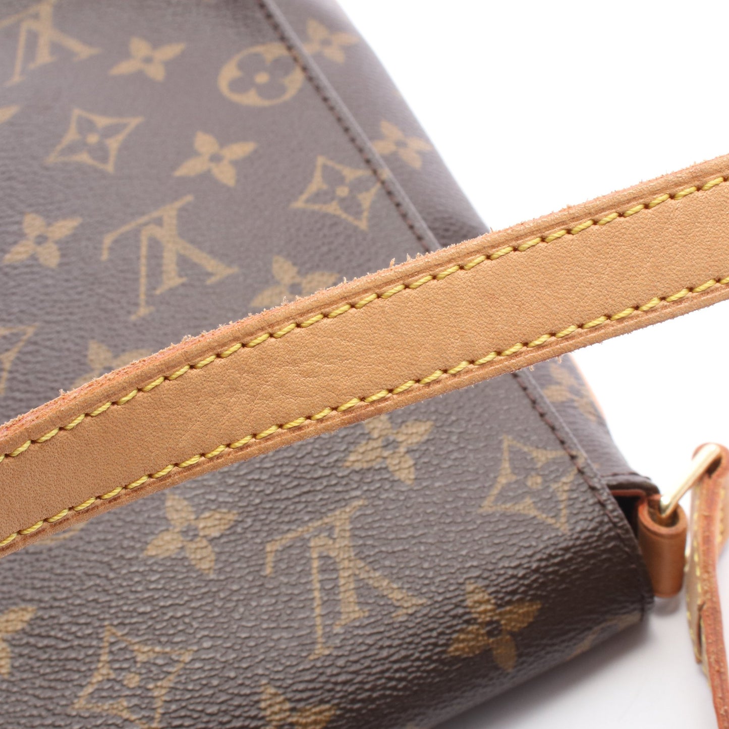 ミュゼットサルサ ロングストラップ モノグラム ショルダーバッグ PVC レザー ブラウン ルイヴィトン バッグ LOUIS VUITTON