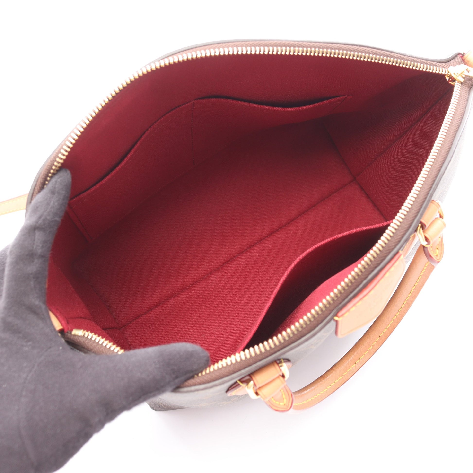 ボエシ NM PM モノグラム 2WAY ハンドバッグ PVC レザー ブラウン ルイヴィトン バッグ LOUIS VUITTON