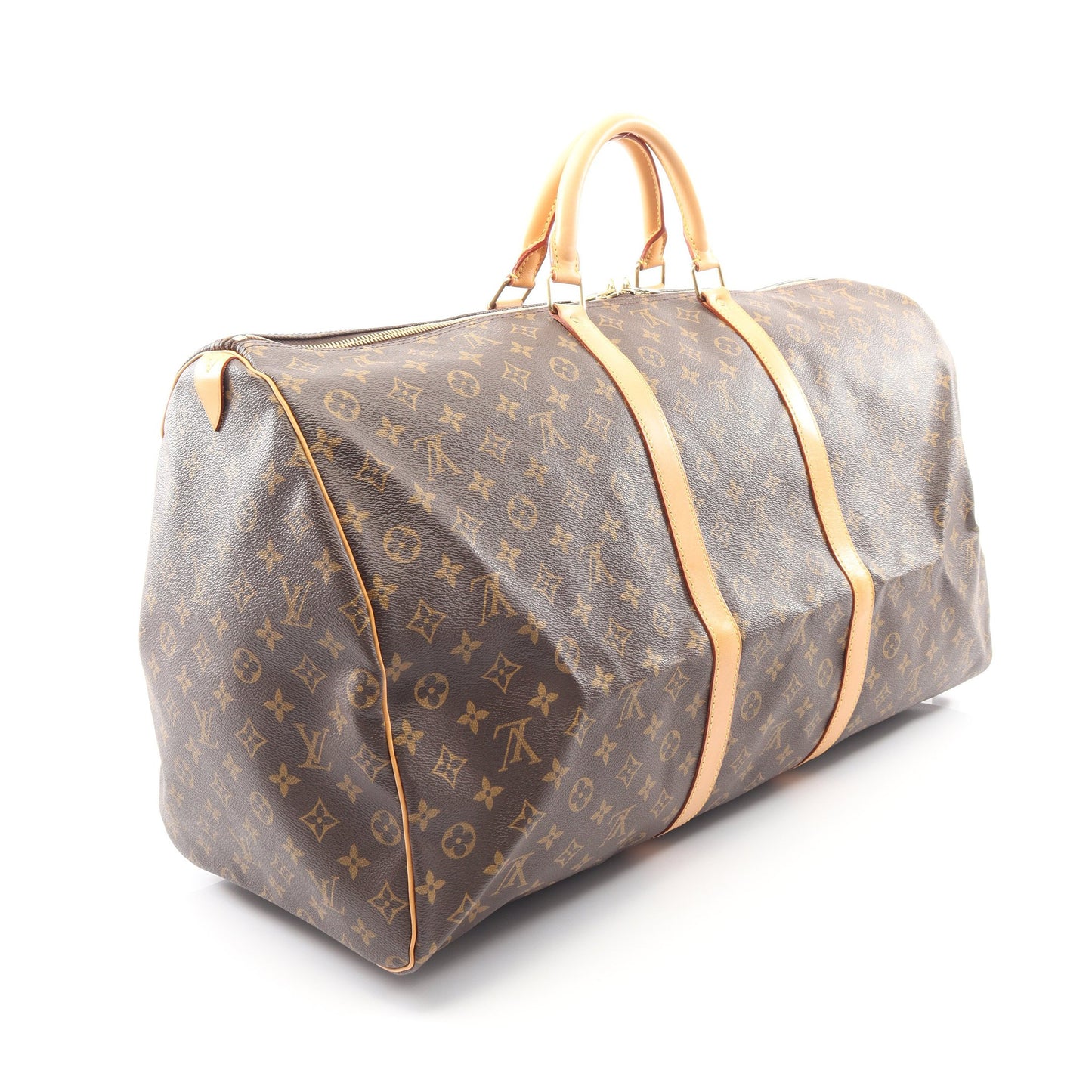 キーポル60 モノグラム ボストンバッグ PVC レザー ブラウン ルイヴィトン バッグ LOUIS VUITTON