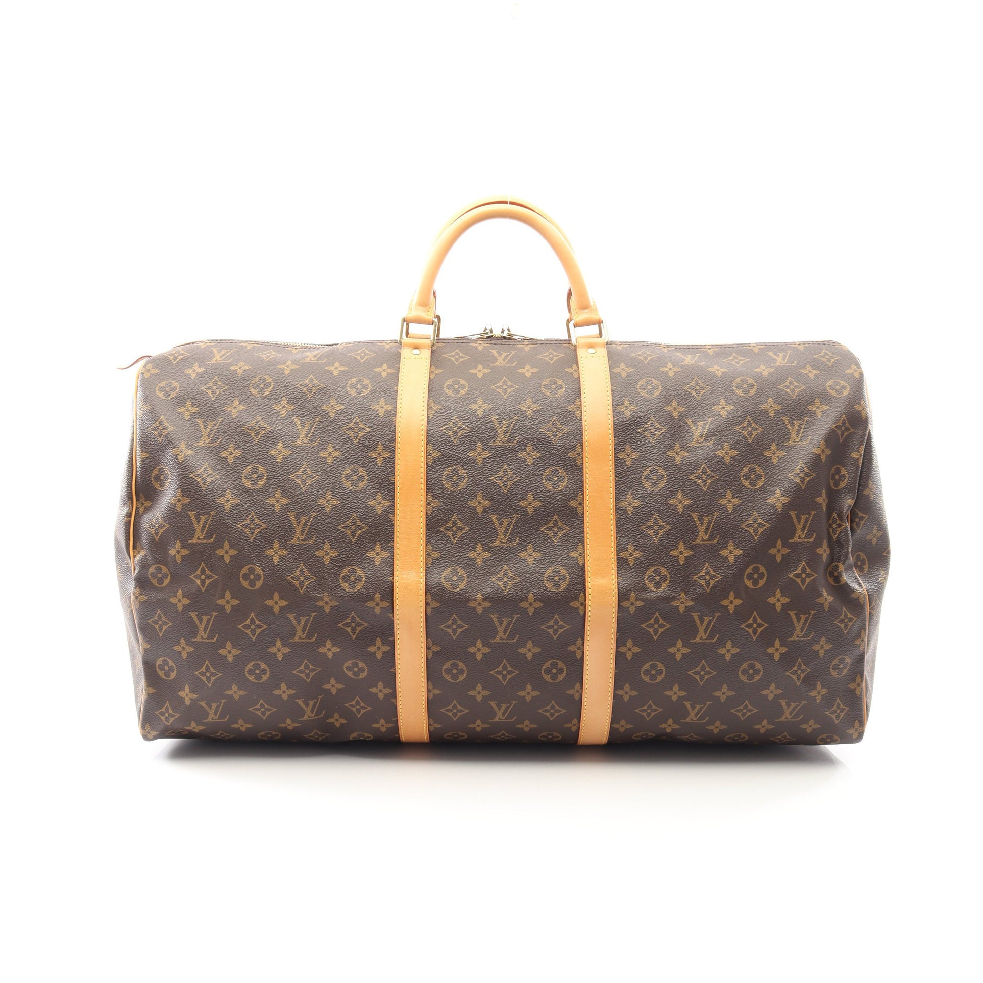 キーポル60 モノグラム ボストンバッグ PVC レザー ブラウン ルイヴィトン バッグ LOUIS VUITTON
