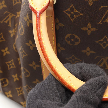 キーポル60 モノグラム ボストンバッグ PVC レザー ブラウン ルイヴィトン バッグ LOUIS VUITTON