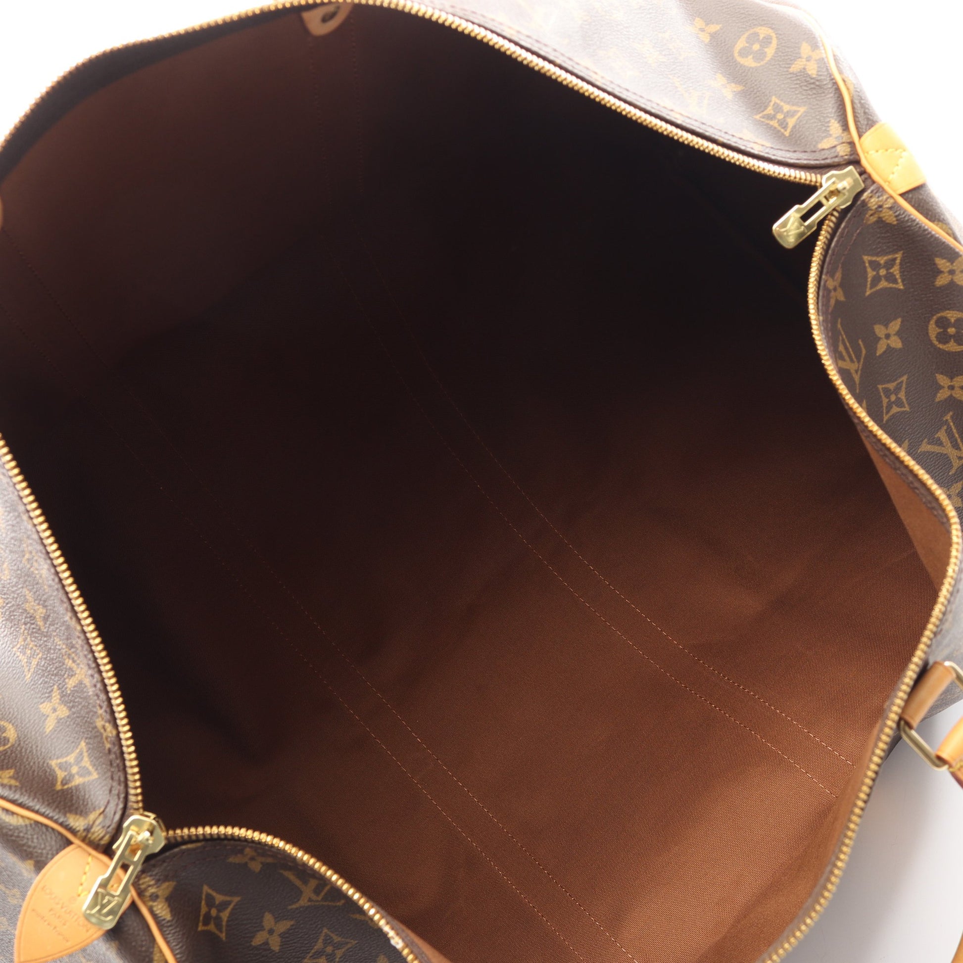 キーポル60 モノグラム ボストンバッグ PVC レザー ブラウン ルイヴィトン バッグ LOUIS VUITTON