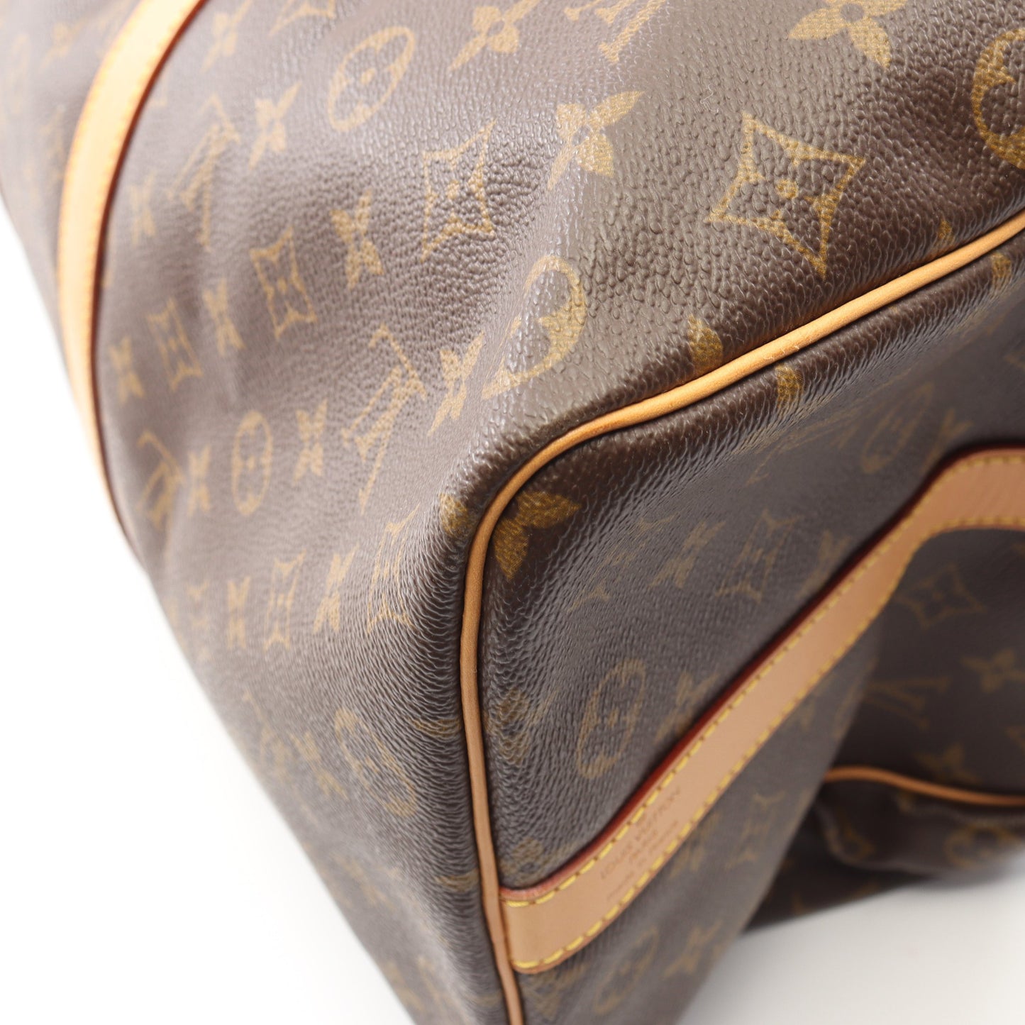 キーポル バンドリエール50 モノグラム 2WAY ボストンバッグ PVC レザー ブラウン ルイヴィトン バッグ LOUIS VUITTON