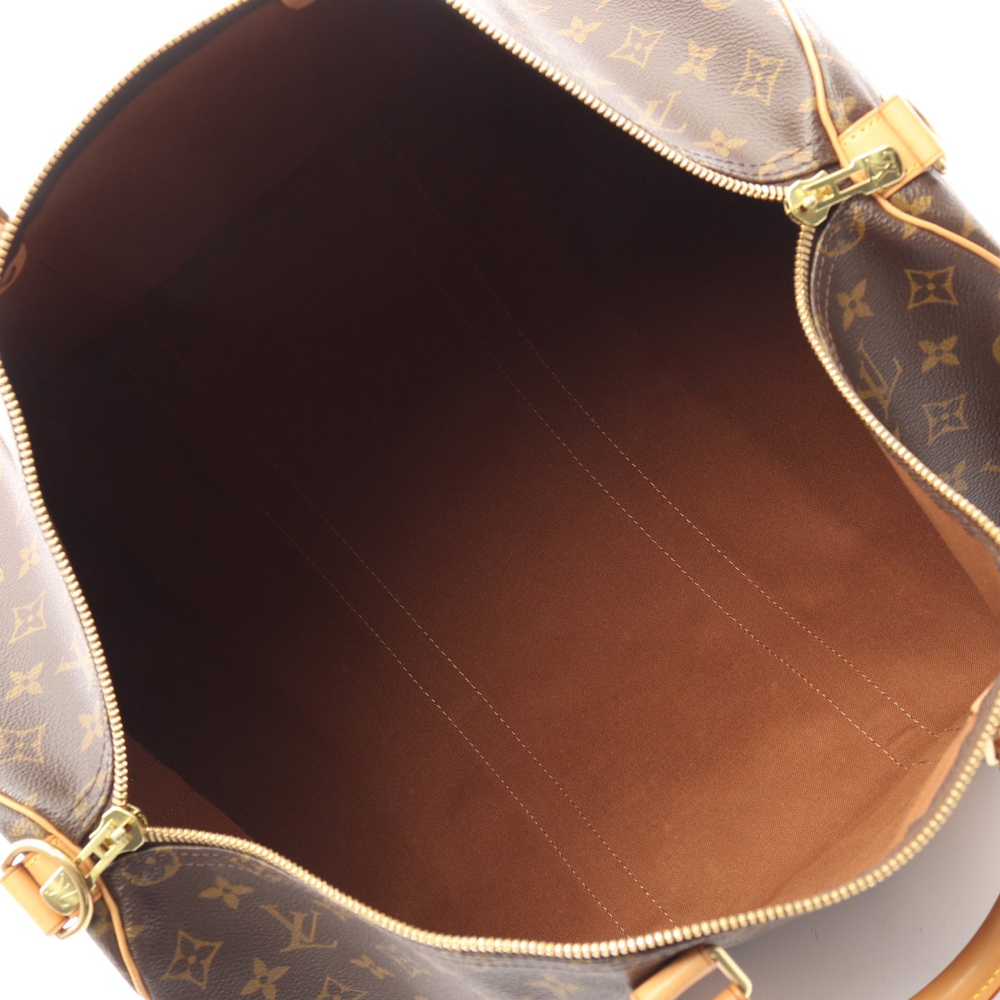 キーポル バンドリエール50 モノグラム 2WAY ボストンバッグ PVC レザー ブラウン ルイヴィトン バッグ LOUIS VUITTON