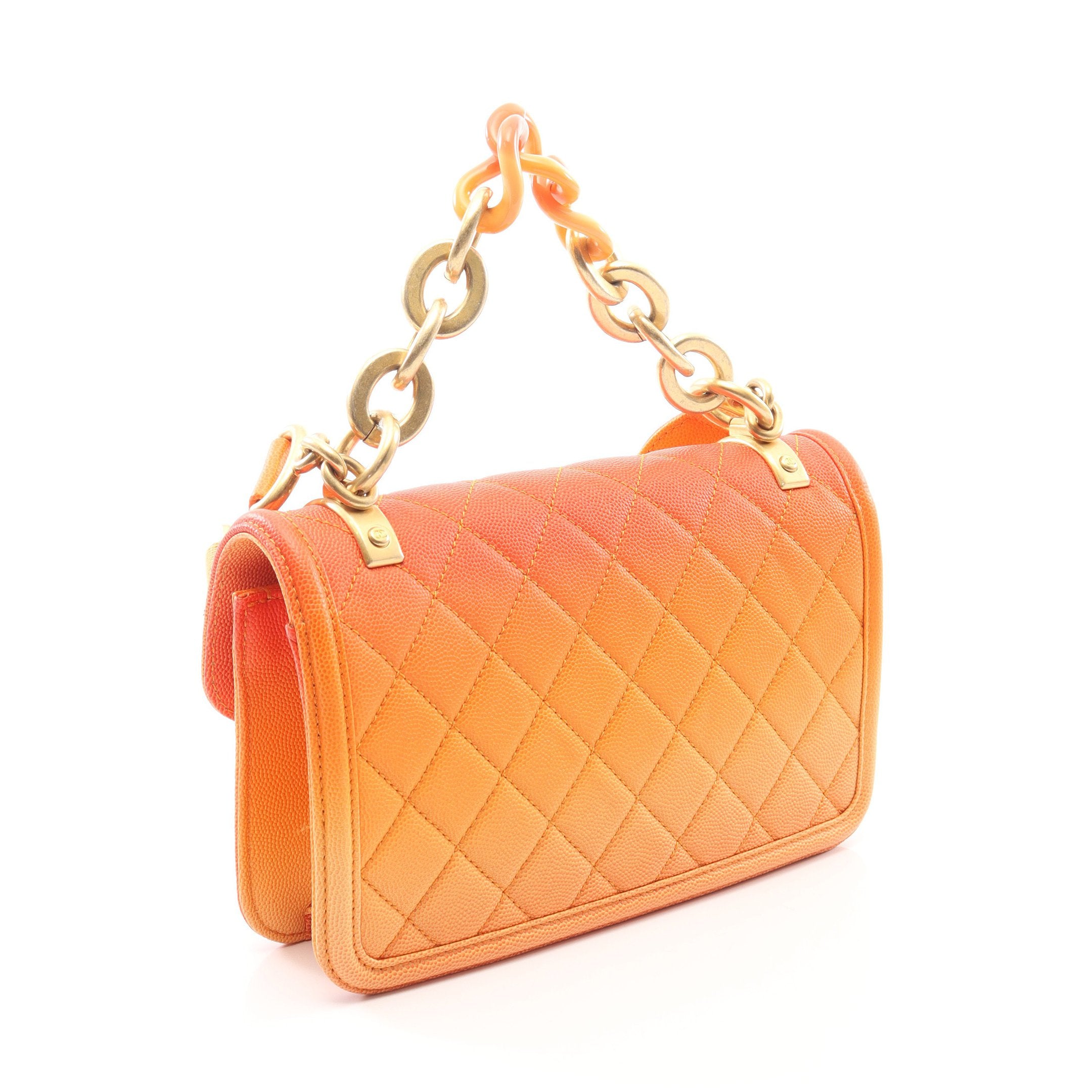 シャネル CHANEL マトラッセ 2WAY ショルダーバッグ バッグ キャビアスキン(グレインドカーフ) レディース オレンジ系 【中古】 CHANEL - シャネル CHANEL マトラッセ 2WAY ショルダーバッグ バッグ