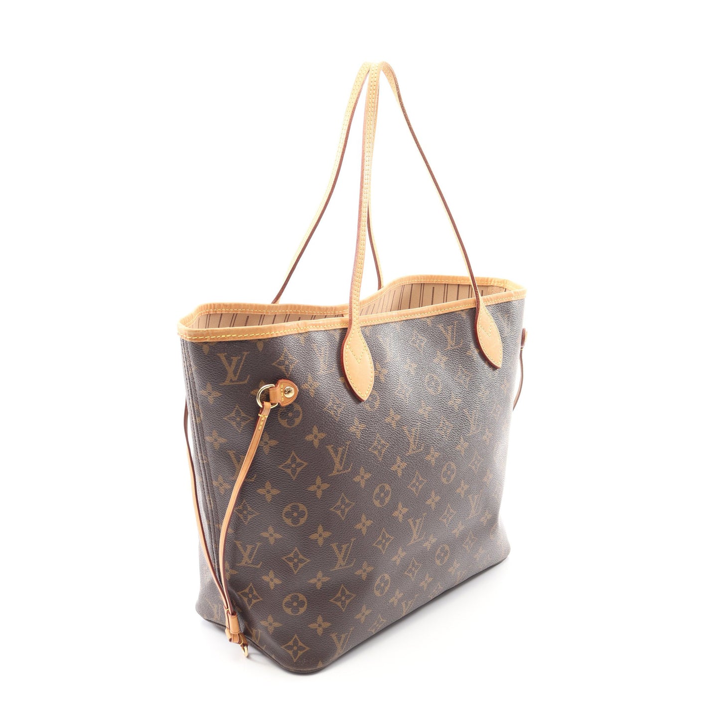 ネヴァーフルMM モノグラム ショルダーバッグ トートバッグ PVC レザー ブラウン ルイヴィトン バッグ LOUIS VUITTON