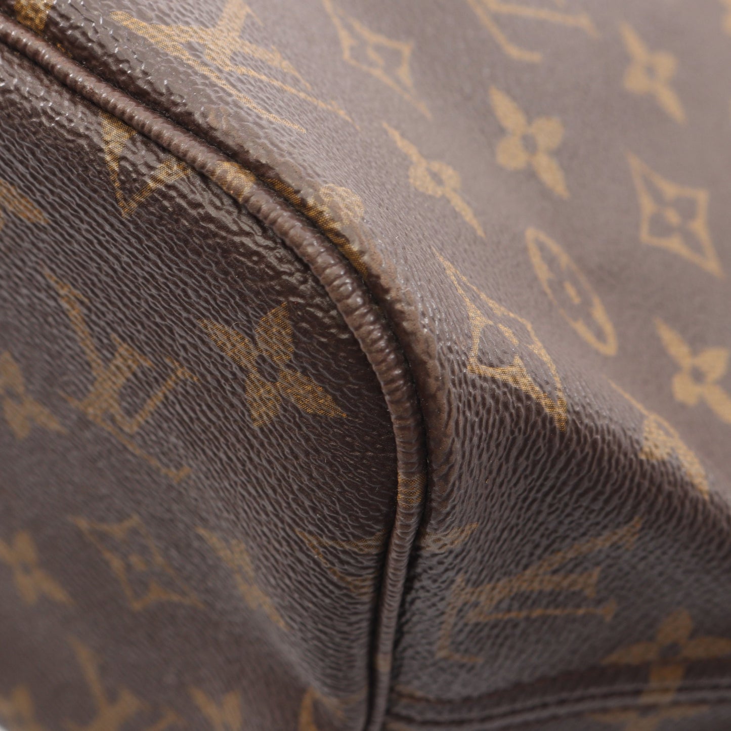 ネヴァーフルMM モノグラム ショルダーバッグ トートバッグ PVC レザー ブラウン ルイヴィトン バッグ LOUIS VUITTON