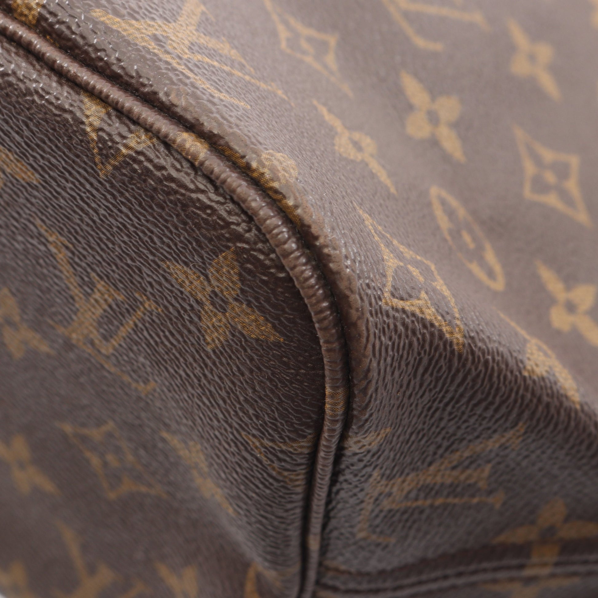 ネヴァーフルMM モノグラム ショルダーバッグ トートバッグ PVC レザー ブラウン ルイヴィトン バッグ LOUIS VUITTON