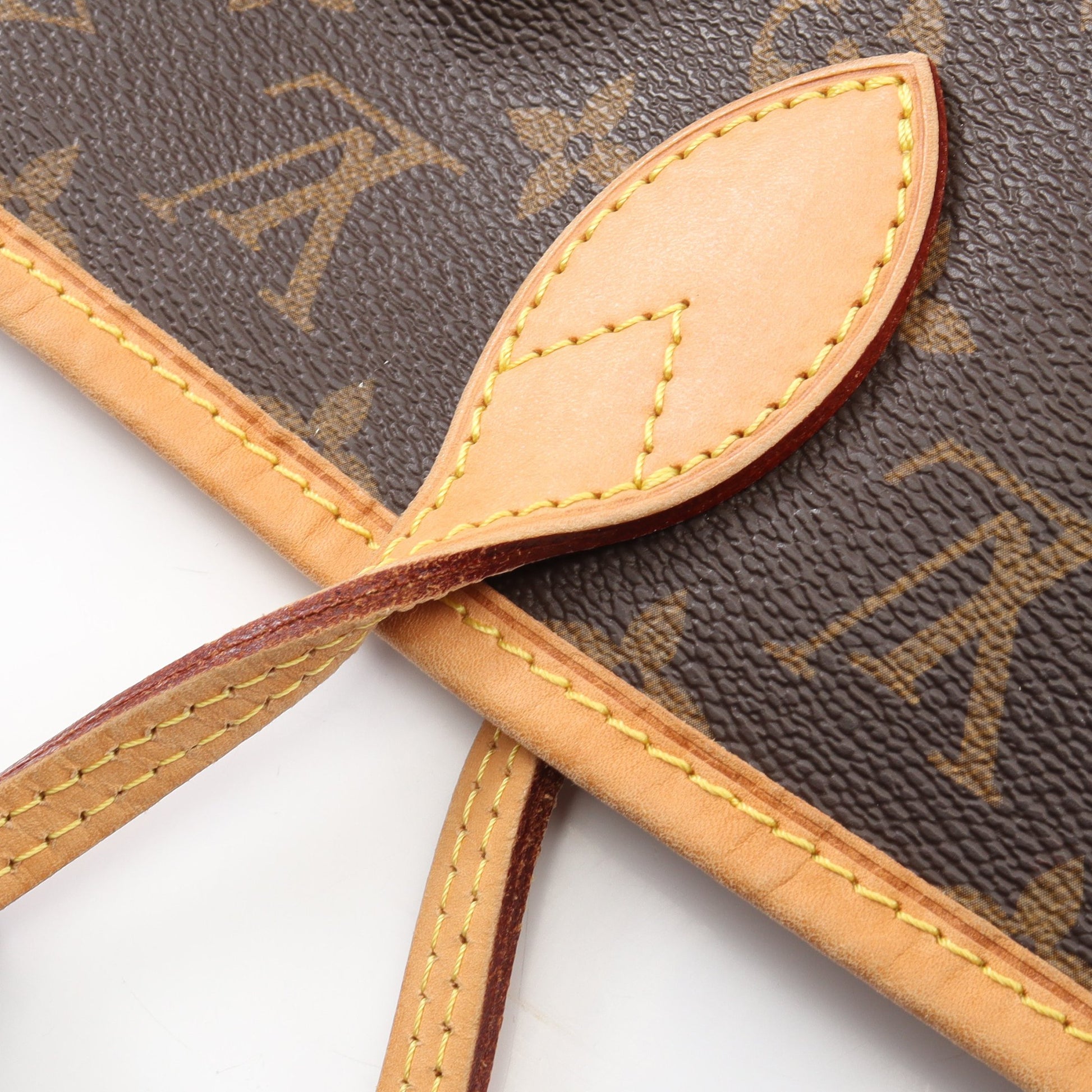ネヴァーフルMM モノグラム ショルダーバッグ トートバッグ PVC レザー ブラウン ルイヴィトン バッグ LOUIS VUITTON