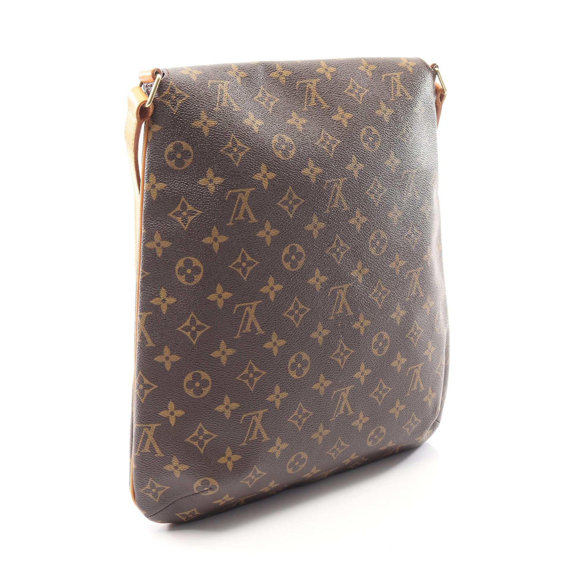 ミュゼット モノグラム ショルダーバッグ PVC レザー ブラウン ルイヴィトン バッグ LOUIS VUITTON