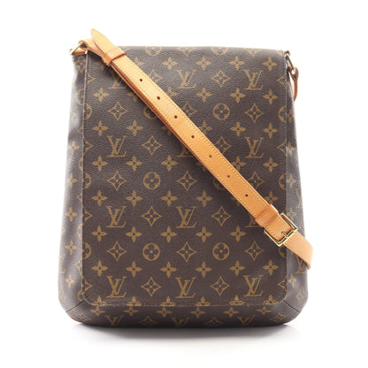 ミュゼット モノグラム ショルダーバッグ PVC レザー ブラウン ルイヴィトン バッグ LOUIS VUITTON