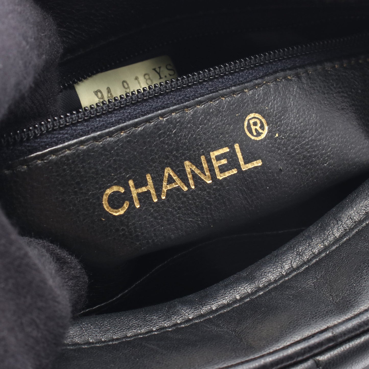 マドモアゼル ココマーク チェーンショルダーバッグ ラムスキン ブラック ゴールド金具 シャネル バッグ CHANEL