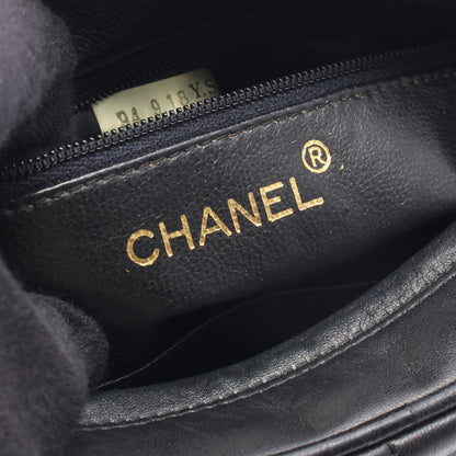 マドモアゼル ココマーク チェーンショルダーバッグ ラムスキン ブラック ゴールド金具 シャネル バッグ CHANEL