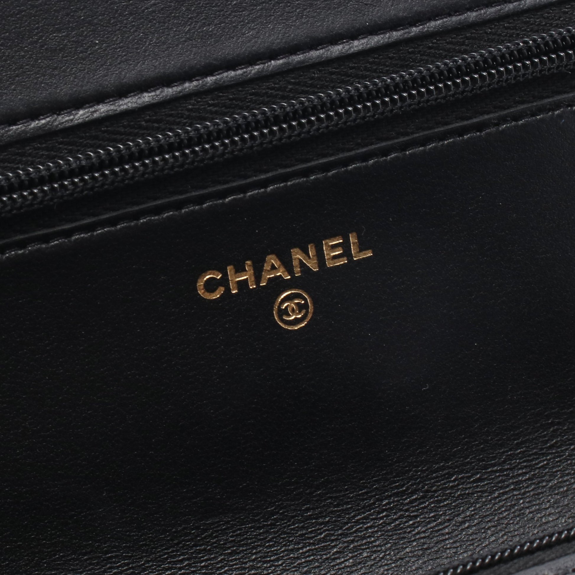 マトラッセ チェーンウォレット チェーンウォレット ラムスキン ブラック ゴールド金具 シャネル バッグ CHANEL