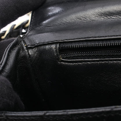 マトラッセ プラ チェーンショルダーバッグ ラムスキン ブラック ゴールド金具 シャネル バッグ CHANEL