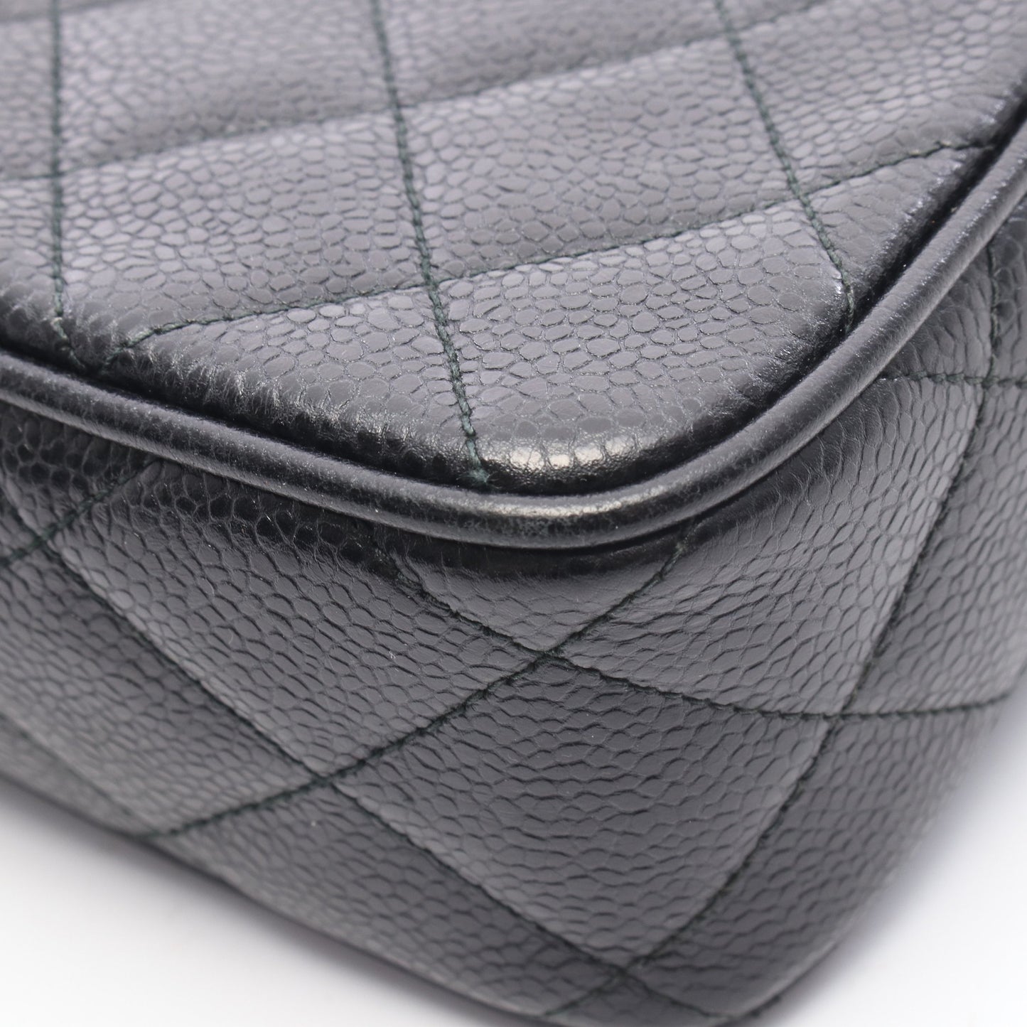 マトラッセ ココボール ミニ チェーンショルダーバッグ キャビアスキン ブラック ゴールド金具 シャネル バッグ CHANEL
