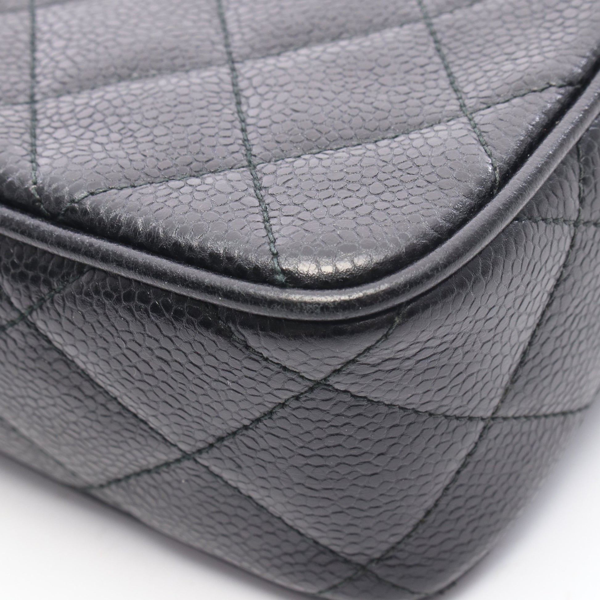 マトラッセ ココボール ミニ チェーンショルダーバッグ キャビアスキン ブラック ゴールド金具 シャネル バッグ CHANEL
