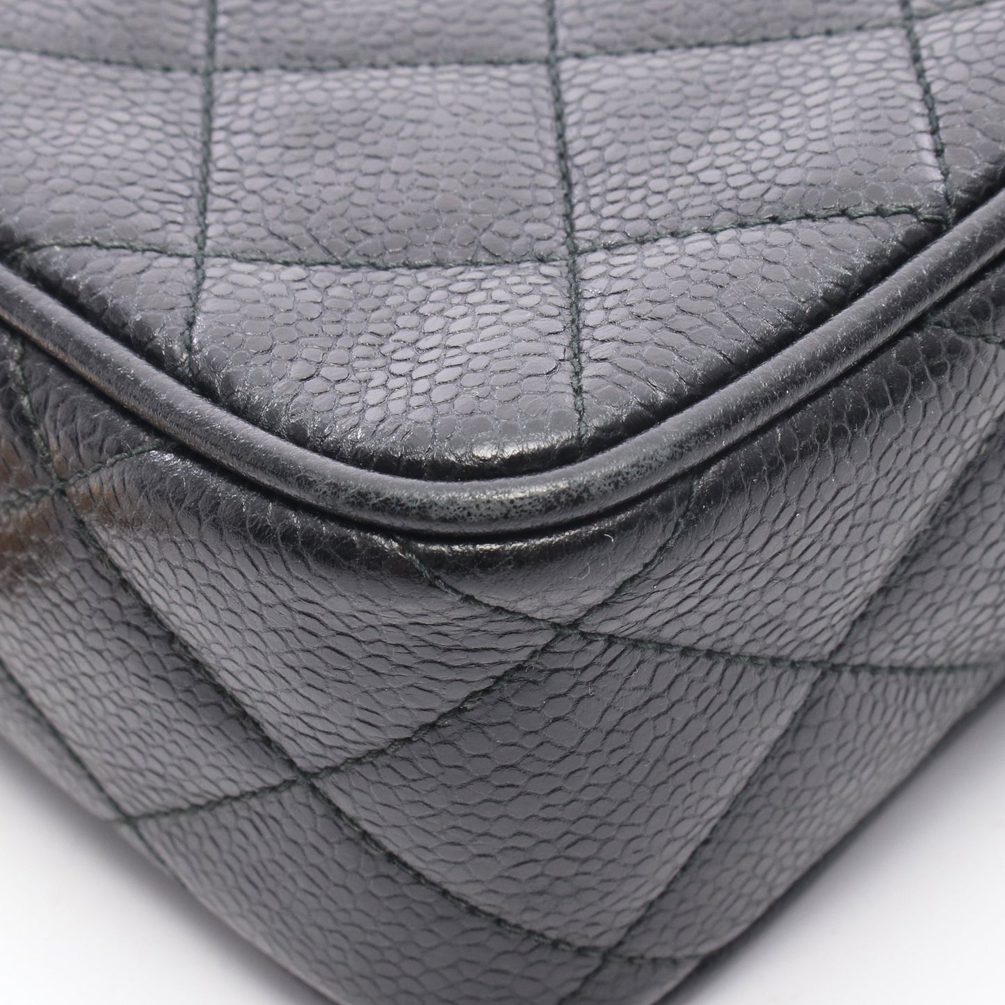 マトラッセ ココボール ミニ チェーンショルダーバッグ キャビアスキン ブラック ゴールド金具 シャネル バッグ CHANEL