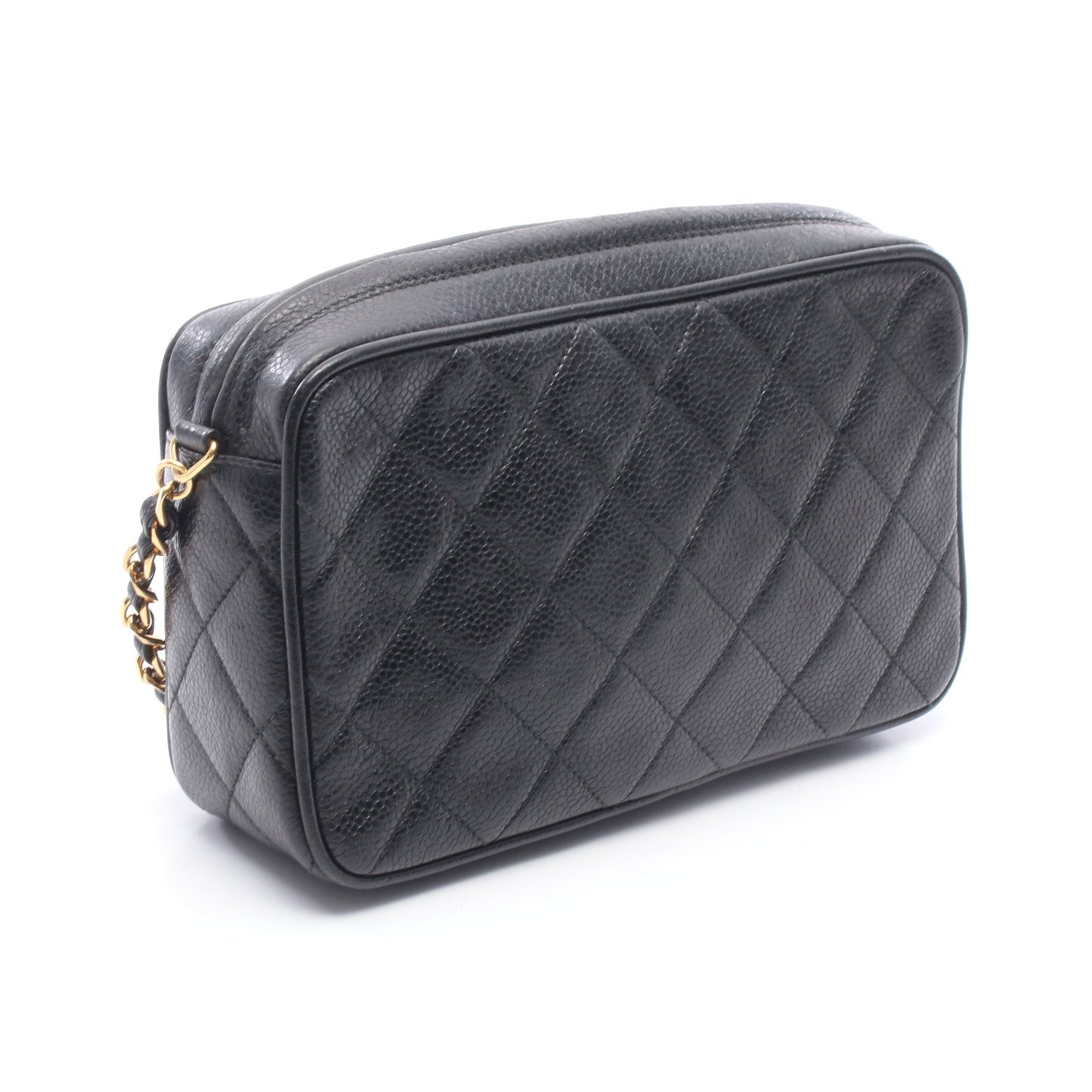 マトラッセ ココボール ミニ チェーンショルダーバッグ キャビアスキン ブラック ゴールド金具 シャネル バッグ CHANEL