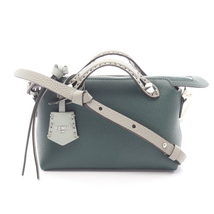 バイザウェイ セレリア ミニ 2WAY ハンドバッグ レザー ダークグリーン グレー フェンディ バッグ FENDI