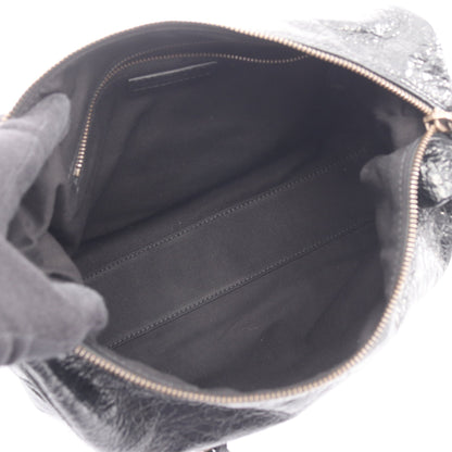 LE CITY ホーボーバッグ スモール 2WAY ハンドバッグ レザー ブラック バレンシアガ バッグ BALENCIAGA