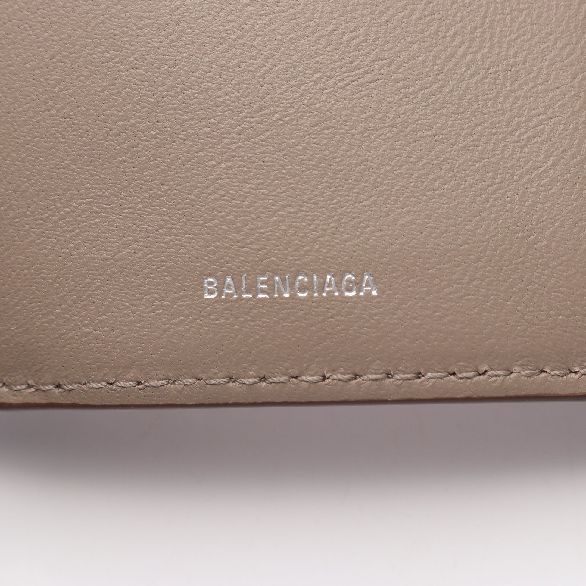 Envelope ミニ ウォレット 三つ折り財布 レザー グレーブラウン バレンシアガ 財布・小物 BALENCIAGA