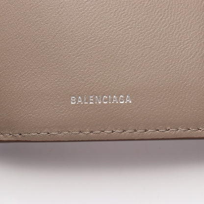 Envelope ミニ ウォレット 三つ折り財布 レザー グレーブラウン バレンシアガ 財布・小物 BALENCIAGA