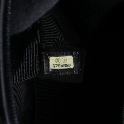 ワイルドステッチ Wチェーンショルダーバッグ レザー ブラック ゴールド金具 シャネル バッグ CHANEL