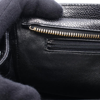 マトラッセ チェーンショルダー チェーンショルダーバッグ キャビアスキン ブラック ゴールド金具 シャネル バッグ CHANEL