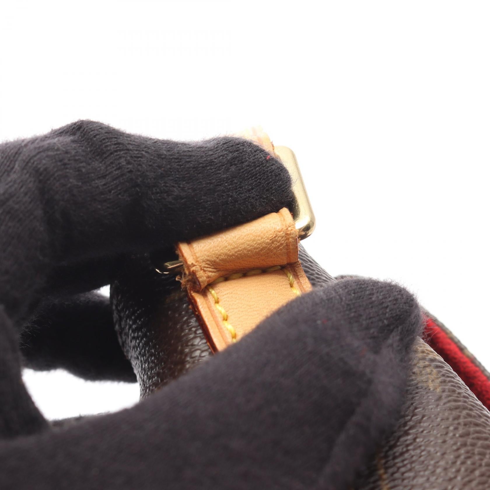 ヴィバシテPM モノグラム ショルダーバッグ PVC レザー ブラウン ルイヴィトン バッグ LOUIS VUITTON