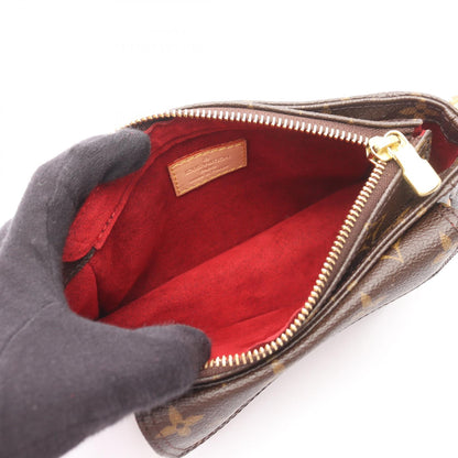 ヴィバシテPM モノグラム ショルダーバッグ PVC レザー ブラウン ルイヴィトン バッグ LOUIS VUITTON