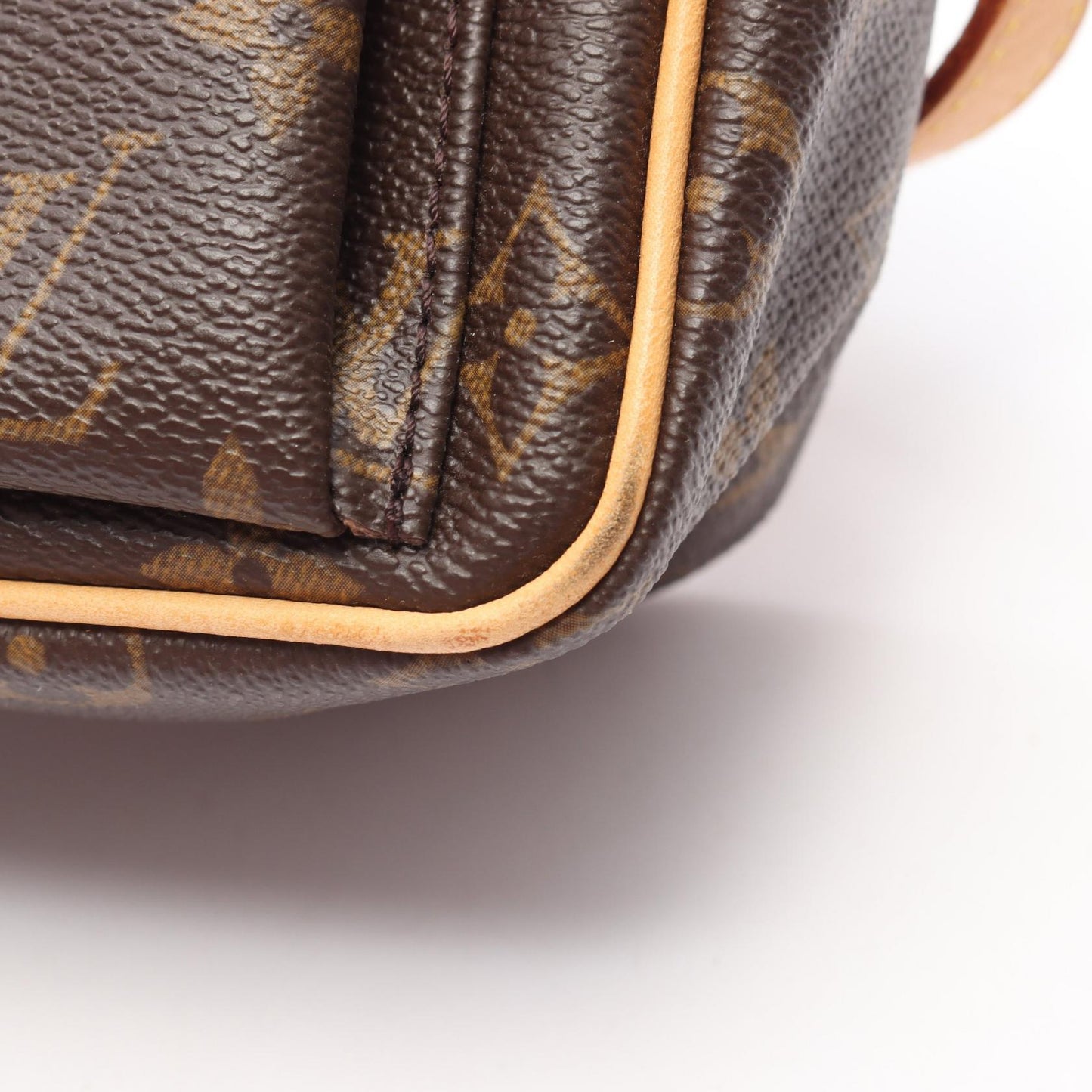 ヴィバシテPM モノグラム ショルダーバッグ PVC レザー ブラウン ルイヴィトン バッグ LOUIS VUITTON