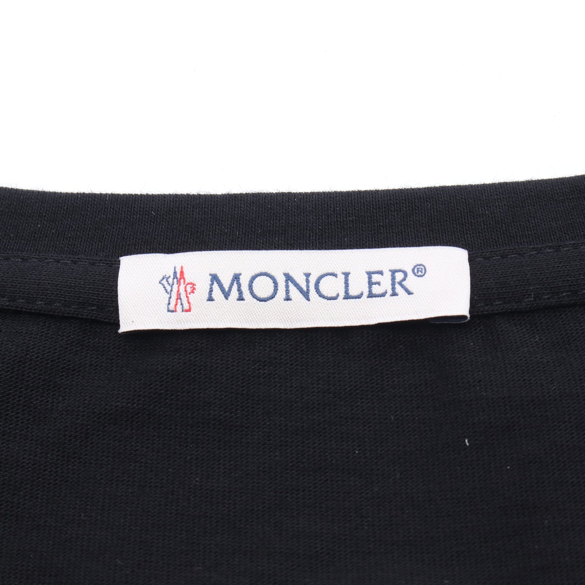 MAGLIA MANICA CORTA 半袖Tシャツ コットン ブラック モンクレール トップス MONCLER